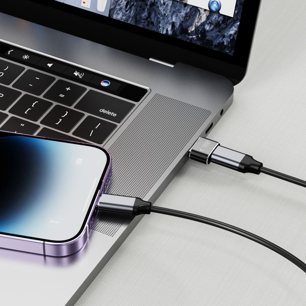Tech-Protect USB-A (male) - USB-C (female) adapter - black – image 2