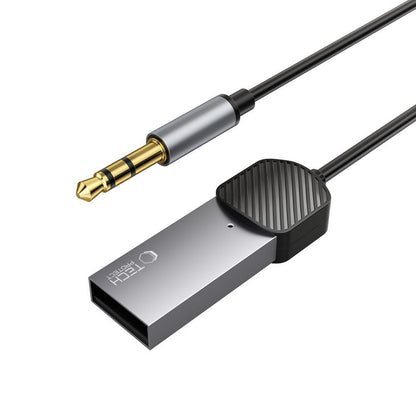 Tech-Protect AUX audio adapter mini jack 3.5mm (male) - Bluetooth - gray – image 2
