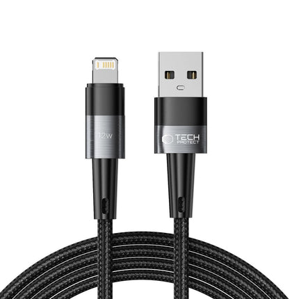 Tech-Protect USB-A - iPhone Lightning cable 12W 2.4A 2m - gray