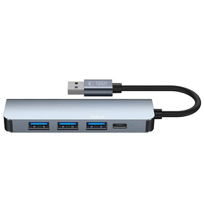 Tech-Protect 5in1 HUB USB-A to USB-A USB-C splitter - gray – image 2