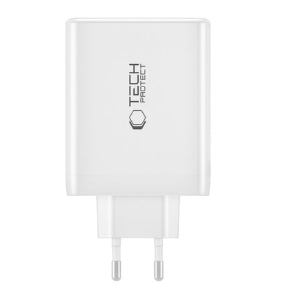 Tech-Protect GaN 3x USB-C PD USB-A QC 100W charger - white – image 2