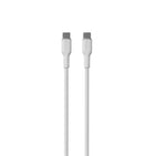 PURO USB-C silicone cable 60W 1.5m - white