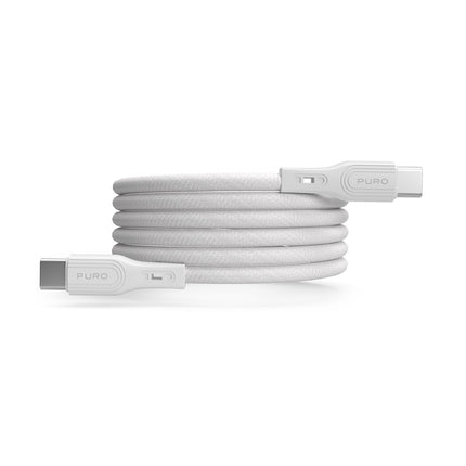 PURO Magnetic cable USB-C 60W USB 1m - white – image 4