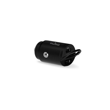PURO 2 x USB-C 30W PD car charger - black – image 2