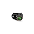 PURO USB-C USB-A PD car charger - black