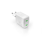 PURO 2xUSB-C GaN 35W MiniPro mains charger - white