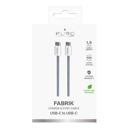 PURO USB-C cable 60W 1.5m - blue – image 3