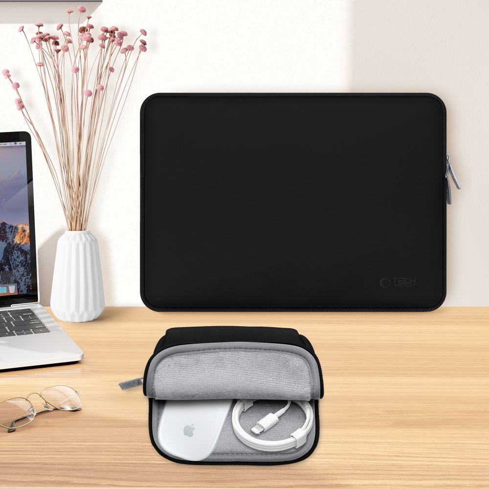 Tech-Protect Bag case for 15-16'' laptop + accessory case - black – image 6