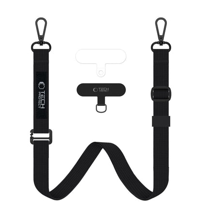 Tech-Protect Phone case lanyard with adjustable strap - black