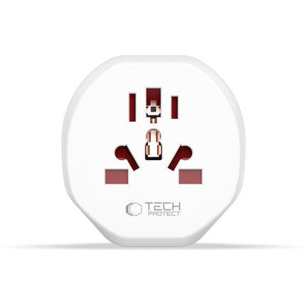 Tech-Protect UK/US/AU/FI/CN-1/CN-2 to EU travel adapter - white – image 4