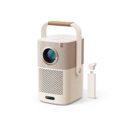 Yaber Wireless FullHD 1080p LCD multimedia projector with JBL WiFi BT T2 Plus speakers - beige