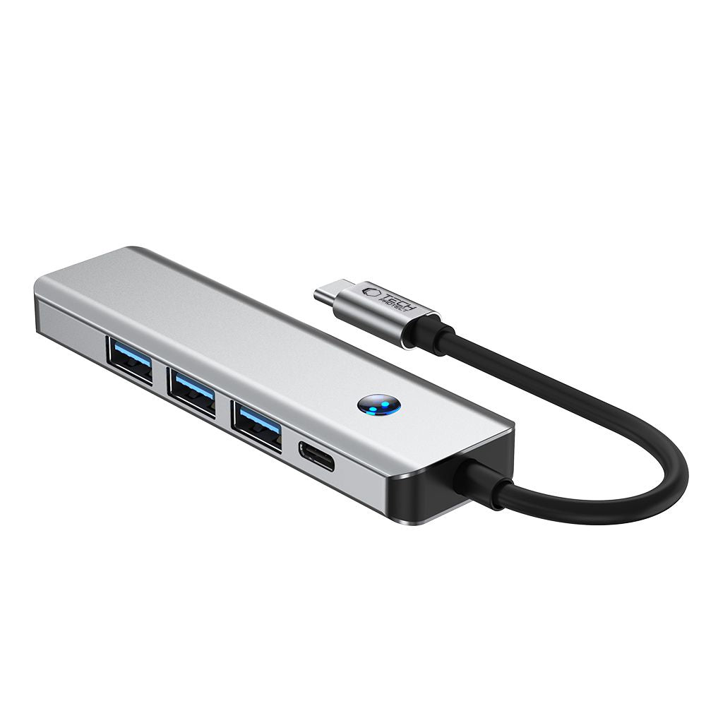 Tech-Protect 5in1 HUB Adapter USB-C PD USB-A HDMI 4K 60Hz 100W - gray – image 3
