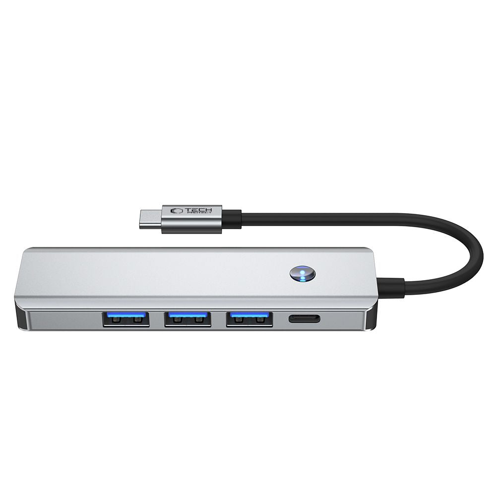 Tech-Protect 5in1 HUB Adapter USB-C PD USB-A HDMI 4K 60Hz 100W - gray – image 4