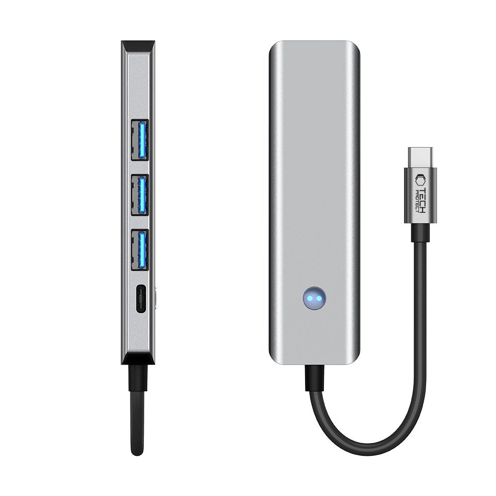 Tech-Protect 5in1 HUB Adapter USB-C PD USB-A HDMI 4K 60Hz 100W - gray – image 6