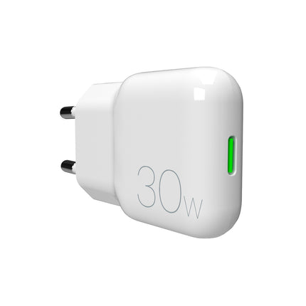 PURO USB-C GaN 30W wall charger - white