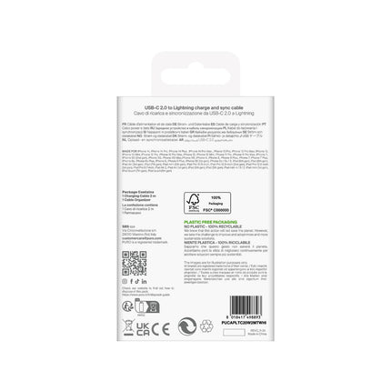 PURO USB-A - iPhone Lightning TPE 12W 3m cable - white – image 7
