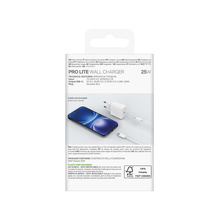 SBS Power Delivery USB-A USB-C 20W wall charger - white – image 14