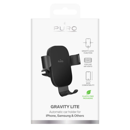 SBS Gravity car holder for a smartphone on the air vent - black – image 10