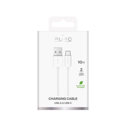PURO USB-A - USB-C TPE cable 10W 3m - white – image 5