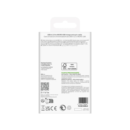 PURO USB-A - microUSB TPE cable 12W 2m - black – image 6