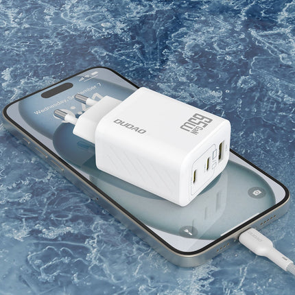 DUDAO A29 GaN USB-C USB-A 65W wall charger - white – image 6