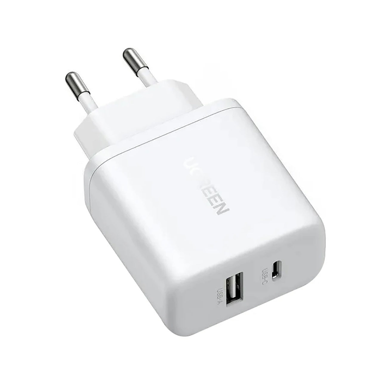 UGREEN X227 GaN USB-A USB-C 20W wall charger - white
