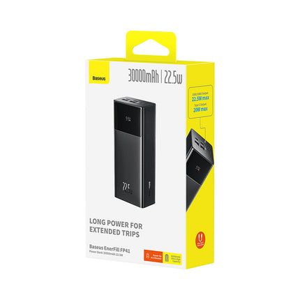 BASEUS Powerbank 30000mAh 22.5W with USB-A - USB-C 3A cable 30cm - black – image 4