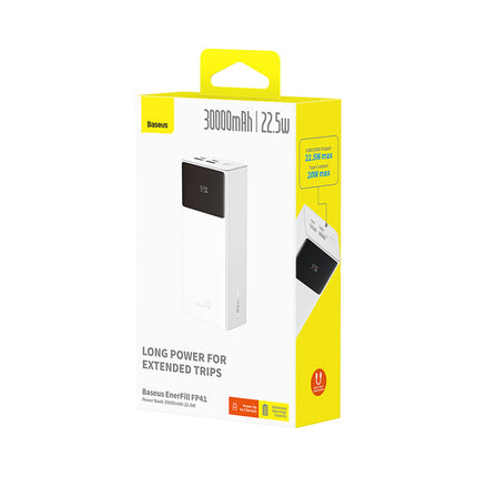 BASEUS Powerbank 30000mAh 22.5W with USB-A - USB-C 3A cable 30cm - white – image 7