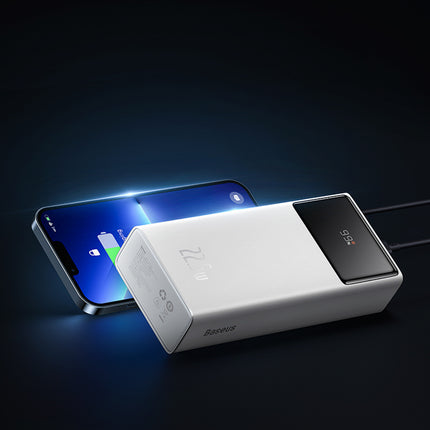 BASEUS Powerbank 30000mAh 22.5W with USB-A - USB-C 3A cable 30cm - white – image 9