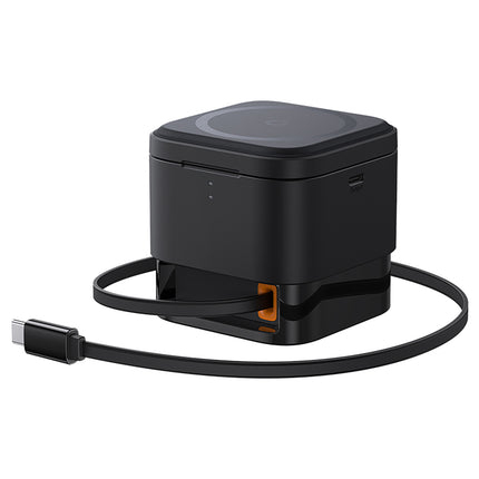BASEUS 3in1 inductive charger for MagSafe 25W smartwatch phone - black – image 7
