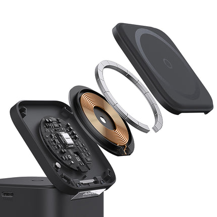 BASEUS 3in1 inductive charger for MagSafe 25W smartwatch phone - black – image 8