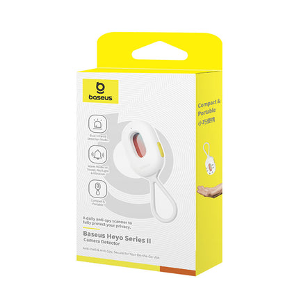 BASEUS Hidden camera detector with mini flashlight alarm with USB-A - USB-C cable - white – image 6
