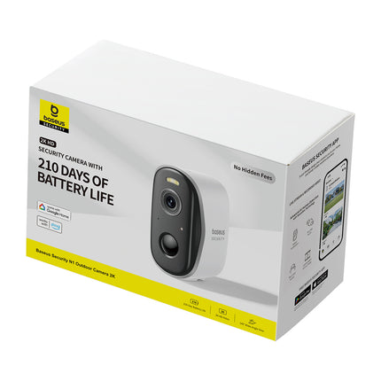 BASEUS Security N1 outdoor camera for 2K surveillance - white – image 3