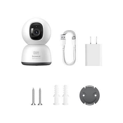 BASEUS Security P1 Lite indoor camera for microSD Wi-Fi 2K monitoring - white – image 6