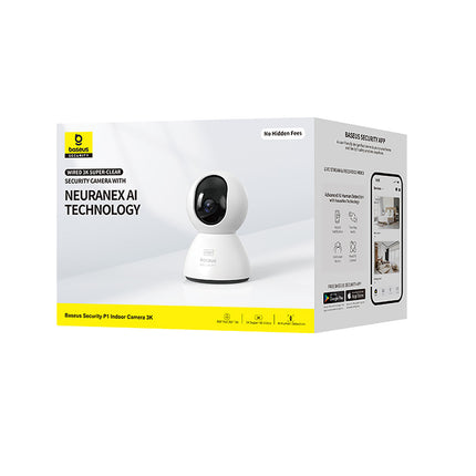 BASEUS Security P1 indoor camera for microSD Wi-Fi 3K monitoring - white – image 7