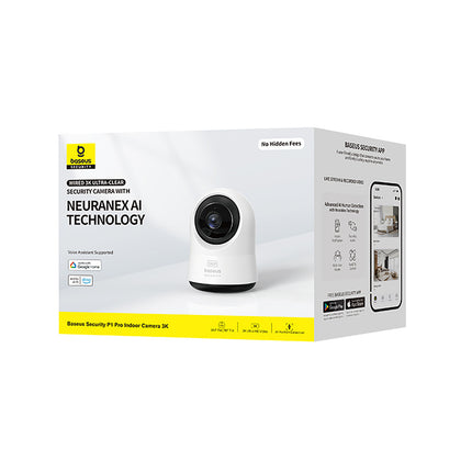 BASEUS Security P1 Pro indoor camera for microSD Wi-Fi 3K AI monitoring - white – image 7