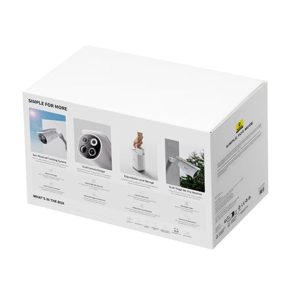 BASEUS Outdoor solar monitoring kit with 2 3K cameras 8x 16GB - white – image 4