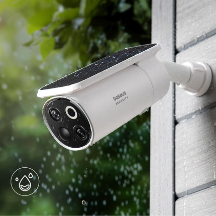 BASEUS Outdoor solar monitoring kit with 2 3K cameras 8x 16GB - white – image 7