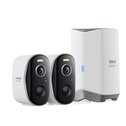 BASEUS Outdoor surveillance kit 2 cameras 2K 16GB Wi-Fi - white – image 2