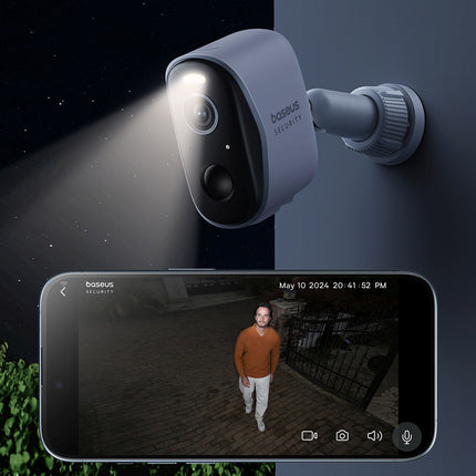 BASEUS Outdoor surveillance kit 2 cameras 2K 16GB Wi-Fi - white – image 6
