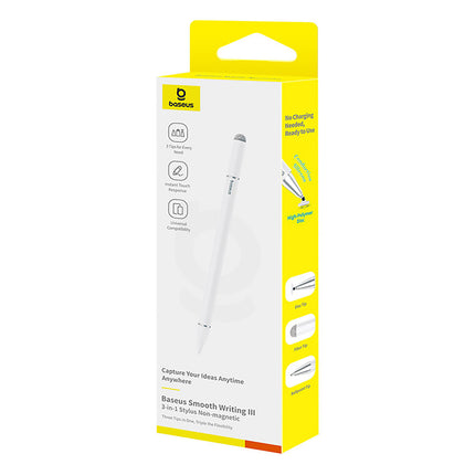 BASEUS Passive stylus 3in1 Smooth Writing III, magnetic version - white – image 6