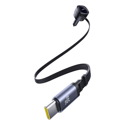 BASEUS USB-A USB-C car charger with iPhone Lightning USB-C cable 60W 1.4m - black – image 15