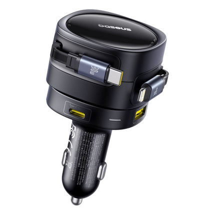 BASEUS USB-A USB-C car charger with iPhone Lightning USB-C cable 60W 1.4m - black – image 17