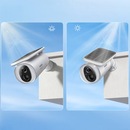 BASEUS Security S1 outdoor solar camera for 2K surveillance 8x 8 GB 400 lm – white – image 4