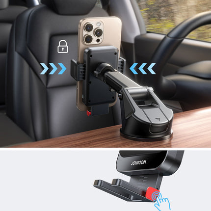 JOYROOM Car phone holder with inductive charger on the dashboard - black – image 3
