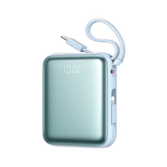 JOYROOM Powerbank 10000mAh 22.5W with built-in cables - blue