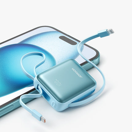 JOYROOM Powerbank 10000mAh 22.5W with built-in cables - blue – image 4