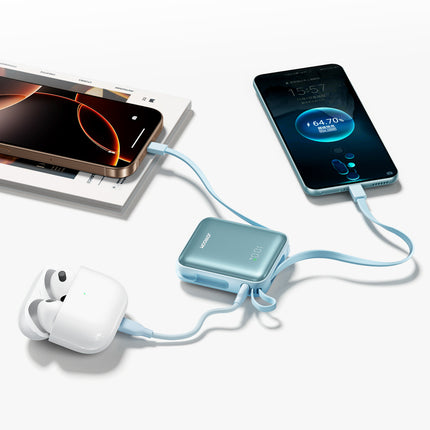 JOYROOM Powerbank 10000mAh 22.5W with built-in cables - blue – image 6