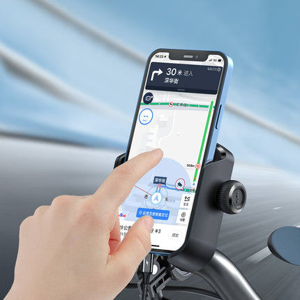 JOYROOM Phone holder for bicycle, motorcycle, scooter 4.7-7'' - black – image 3