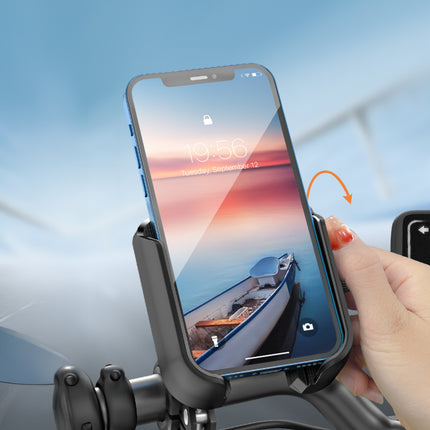 JOYROOM Phone holder for bicycle, motorcycle, scooter 4.7-7'' - black – image 4